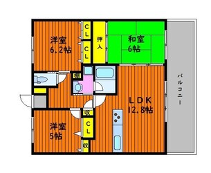 リベール高屋サウス・ウィンドの物件間取画像